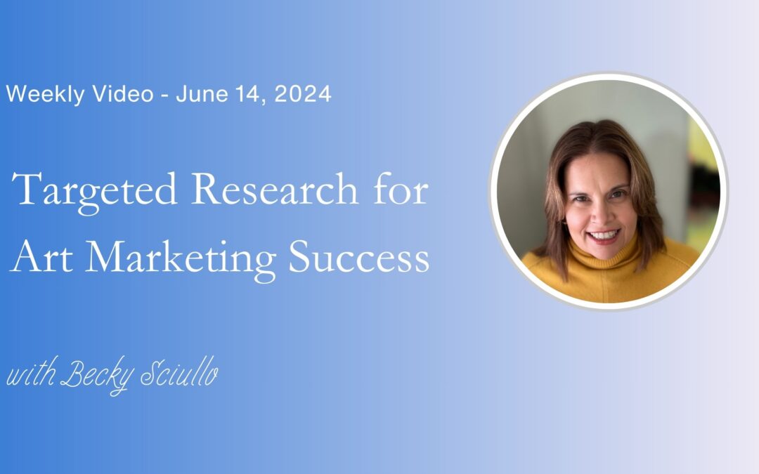 Mastering Art Marketing:  Targeted Research for Niche Success