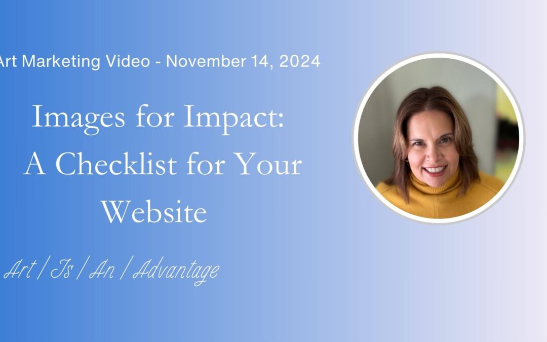 The Artist’s Website Image Checklist