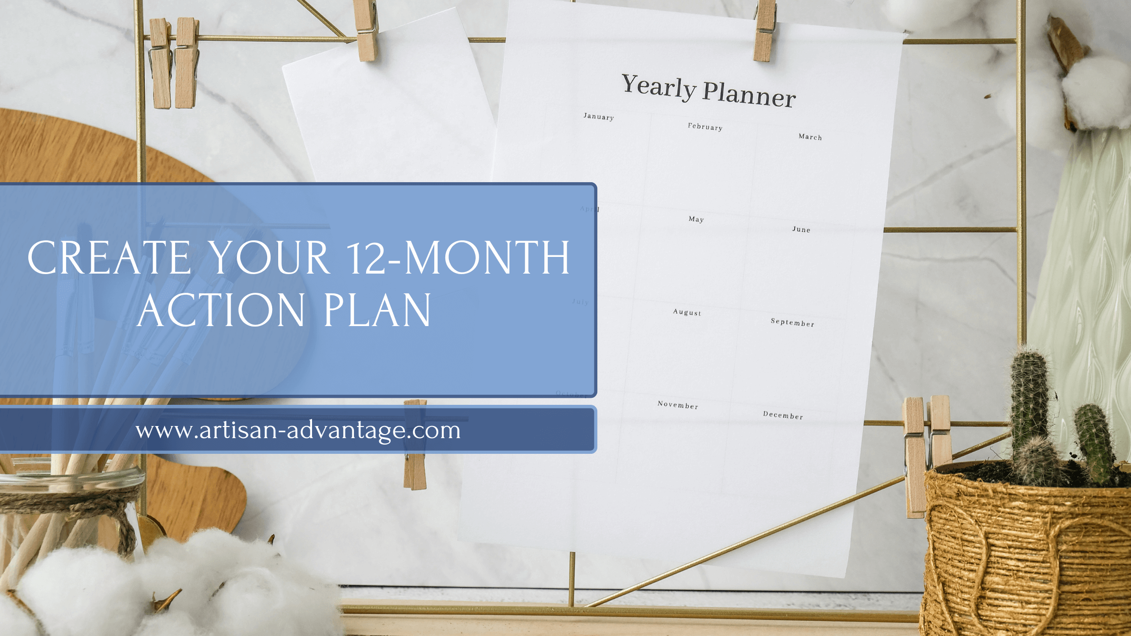 register for this workshop to create a 12-month action plan for your art business 