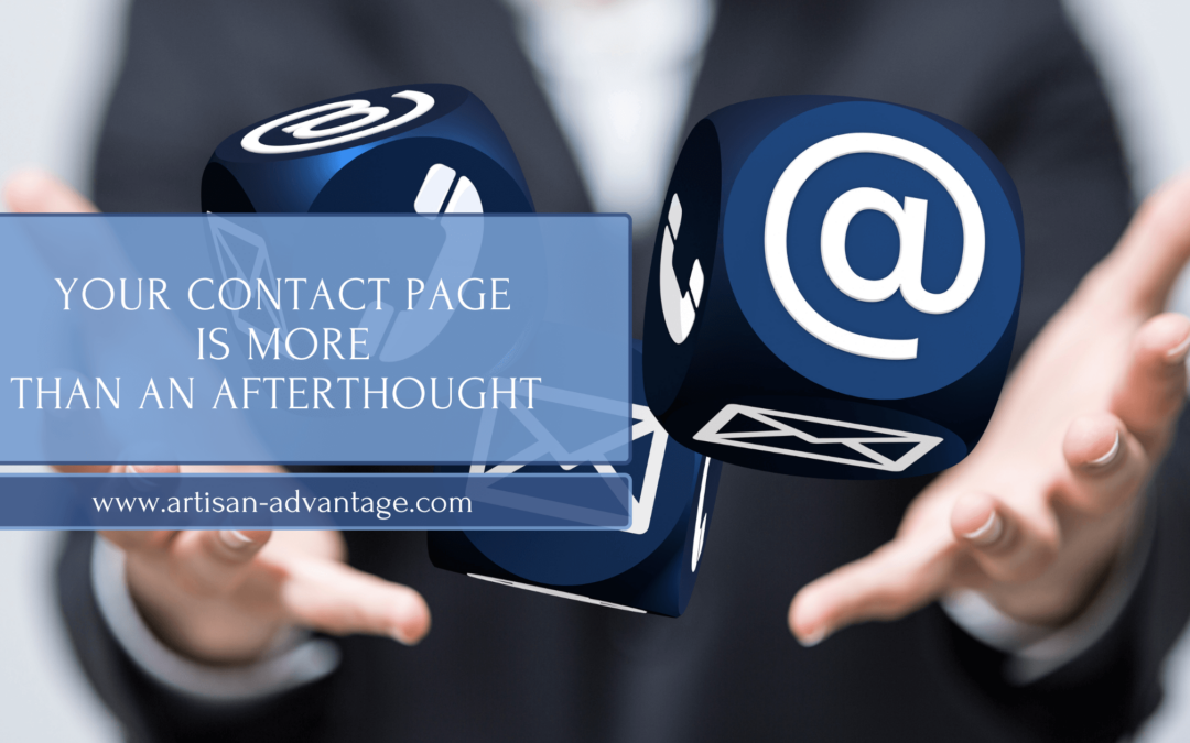 Your Artist Website: The Importance of Your Contact Page